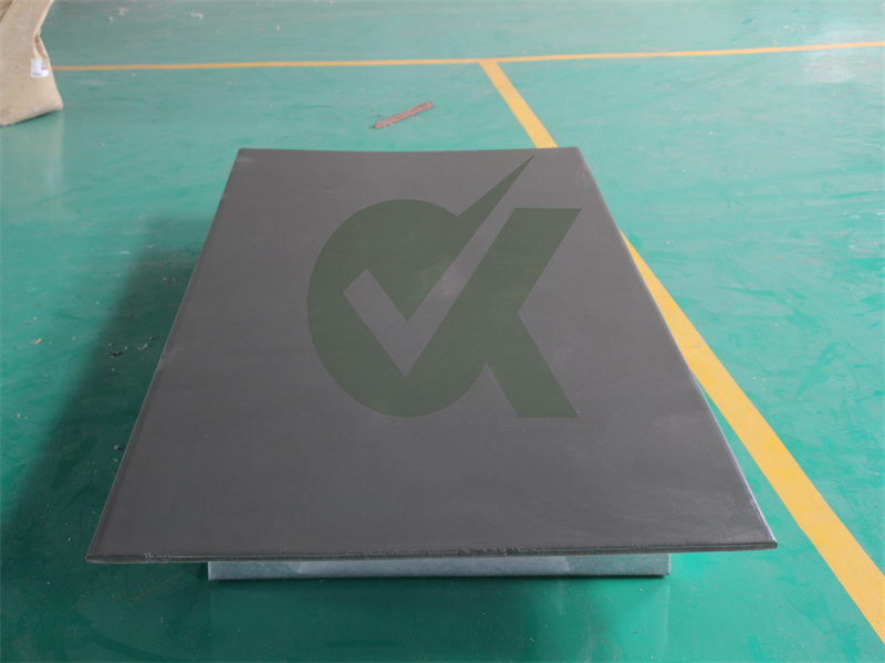 Durable hdpe plastic sheets grey 25mm - plasticsboard.com
