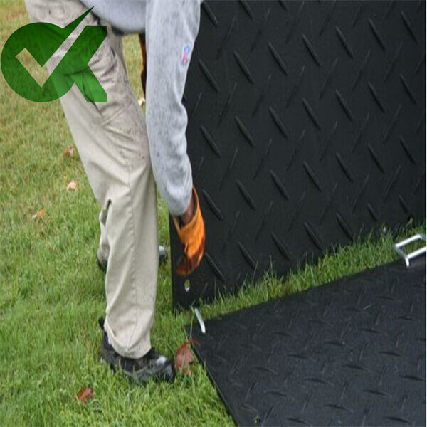 12.7mm thick anti-slip mobile crane ground mats